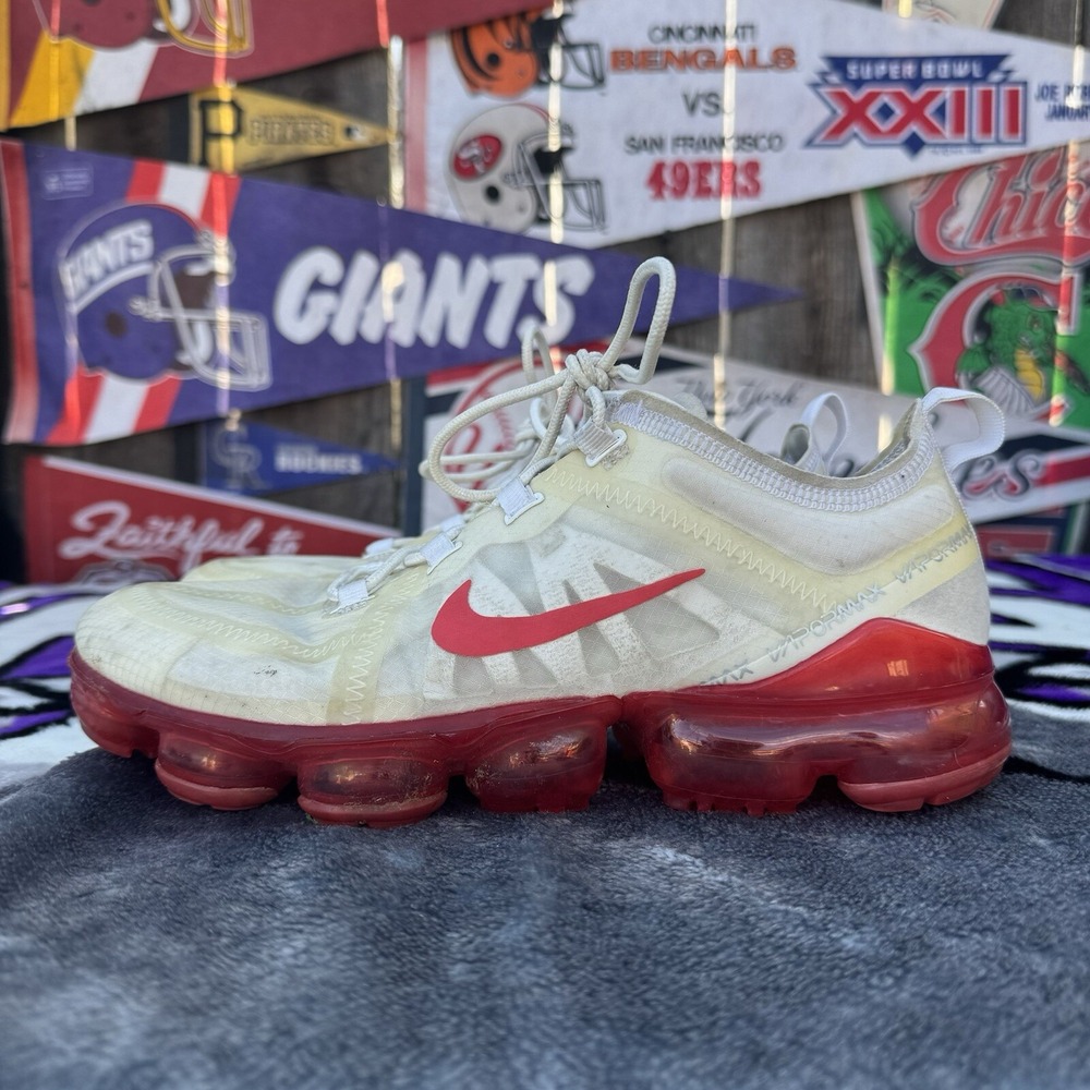 Size 8 - Nike Vapormax BQ7849-991 White/ Red 2019 Women's‎
